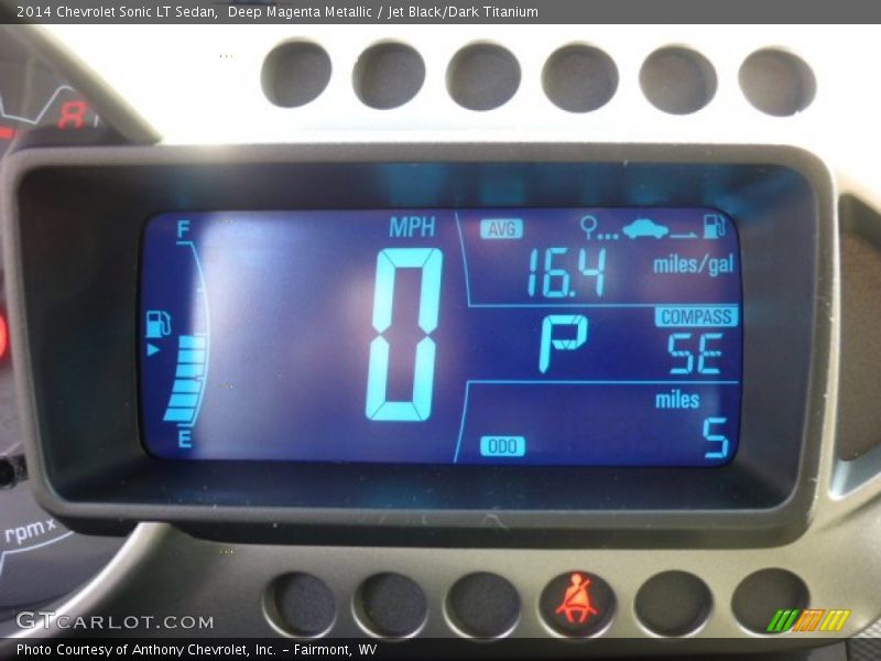 Deep Magenta Metallic / Jet Black/Dark Titanium 2014 Chevrolet Sonic LT Sedan