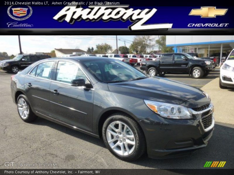 Ashen Gray Metallic / Jet Black/Titanium 2014 Chevrolet Malibu LT