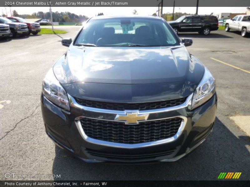 Ashen Gray Metallic / Jet Black/Titanium 2014 Chevrolet Malibu LT