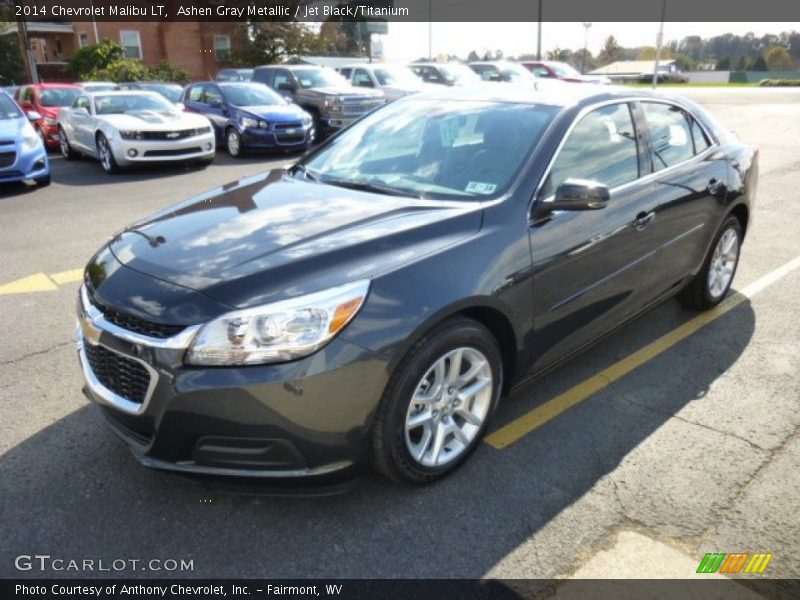 Ashen Gray Metallic / Jet Black/Titanium 2014 Chevrolet Malibu LT