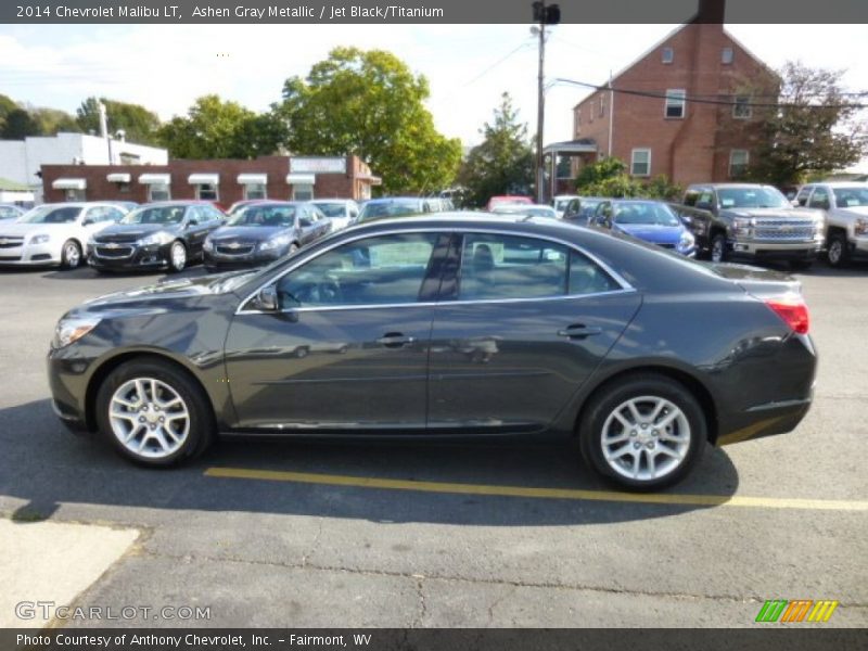 Ashen Gray Metallic / Jet Black/Titanium 2014 Chevrolet Malibu LT
