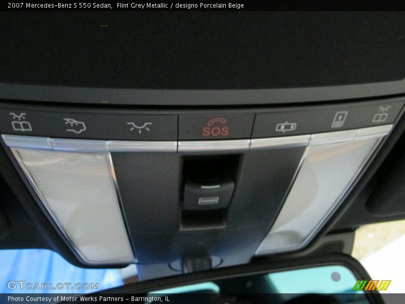 Flint Grey Metallic / designo Porcelain Beige 2007 Mercedes-Benz S 550 Sedan