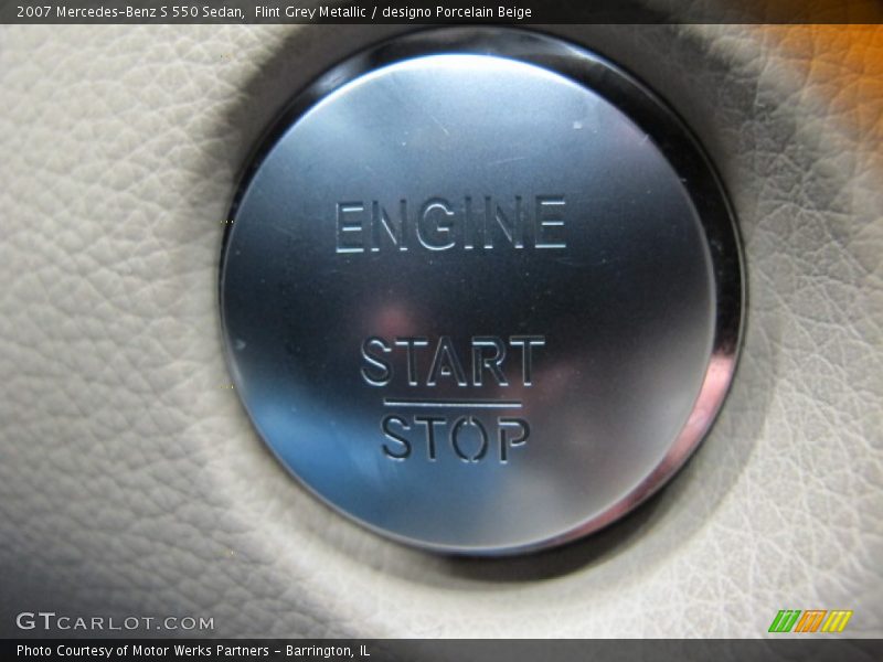 Flint Grey Metallic / designo Porcelain Beige 2007 Mercedes-Benz S 550 Sedan