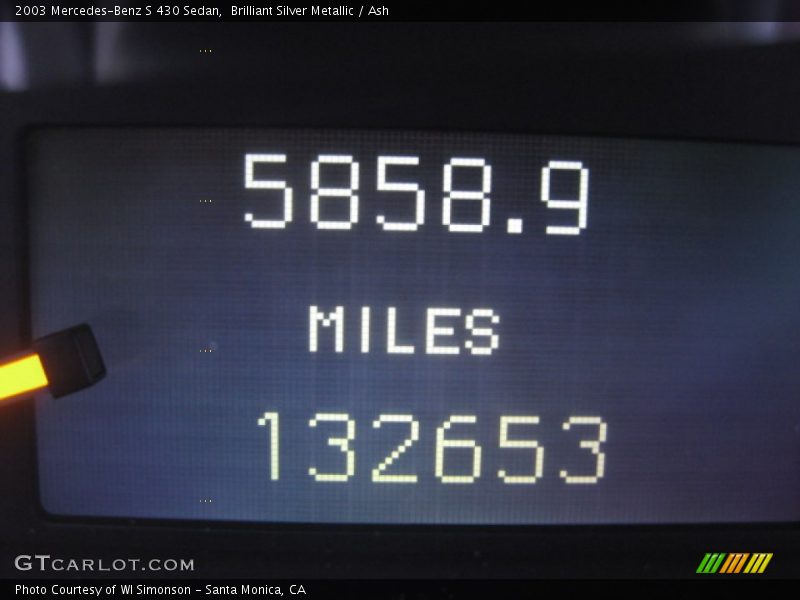 Brilliant Silver Metallic / Ash 2003 Mercedes-Benz S 430 Sedan