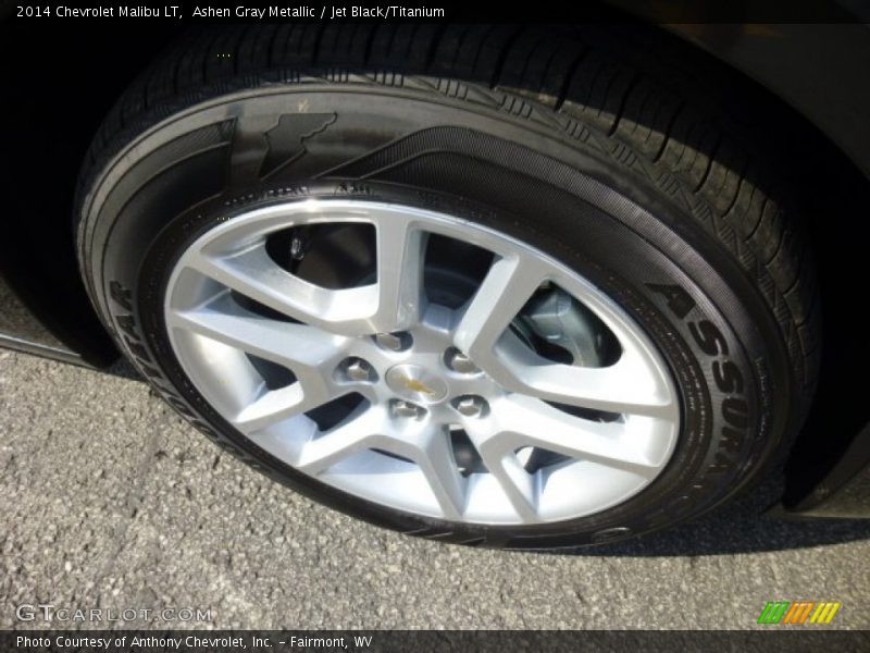 Ashen Gray Metallic / Jet Black/Titanium 2014 Chevrolet Malibu LT