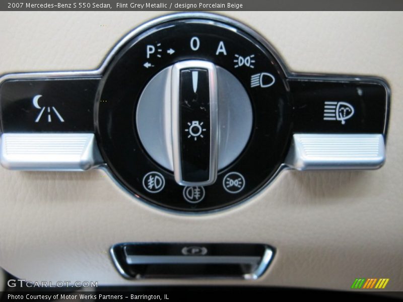Flint Grey Metallic / designo Porcelain Beige 2007 Mercedes-Benz S 550 Sedan
