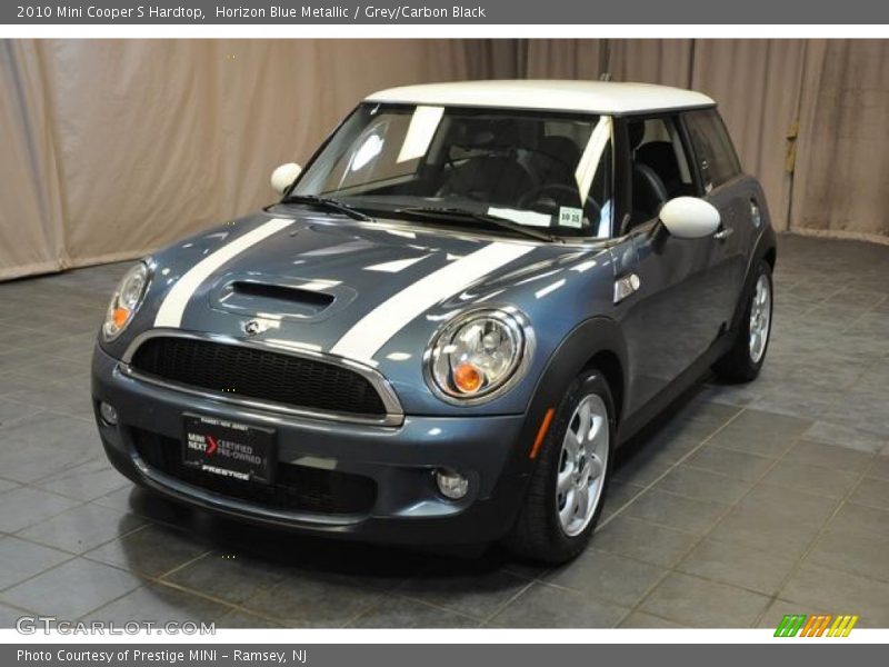 Horizon Blue Metallic / Grey/Carbon Black 2010 Mini Cooper S Hardtop