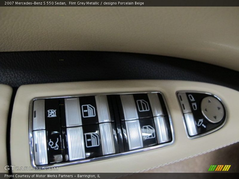 Flint Grey Metallic / designo Porcelain Beige 2007 Mercedes-Benz S 550 Sedan