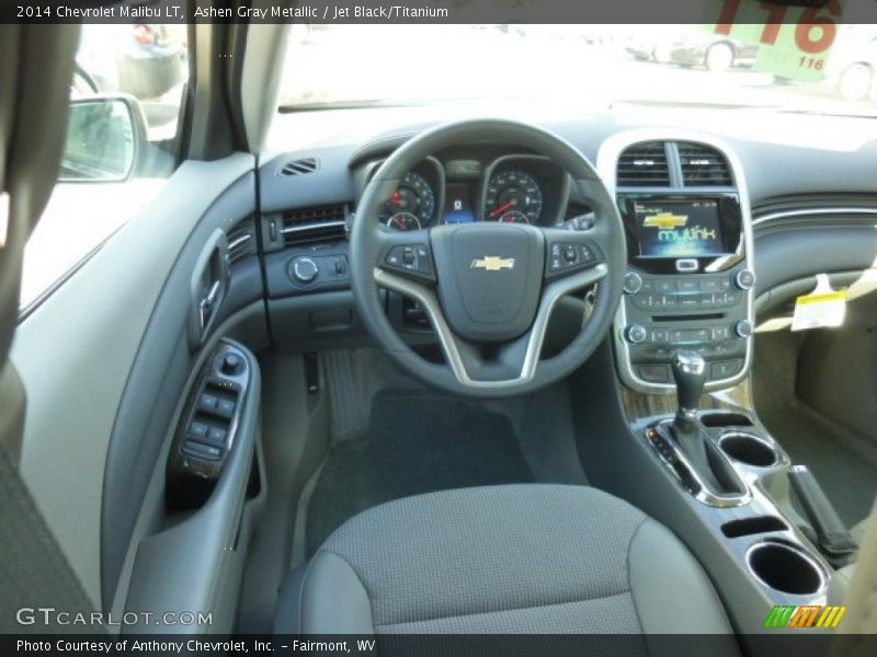 Ashen Gray Metallic / Jet Black/Titanium 2014 Chevrolet Malibu LT