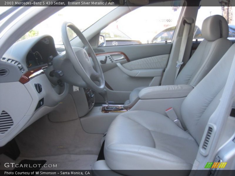 Brilliant Silver Metallic / Ash 2003 Mercedes-Benz S 430 Sedan