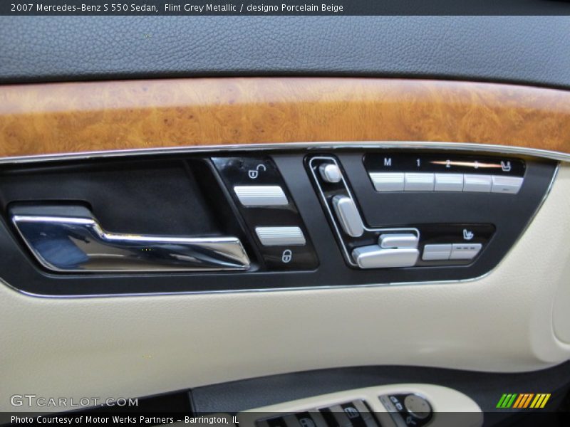 Flint Grey Metallic / designo Porcelain Beige 2007 Mercedes-Benz S 550 Sedan