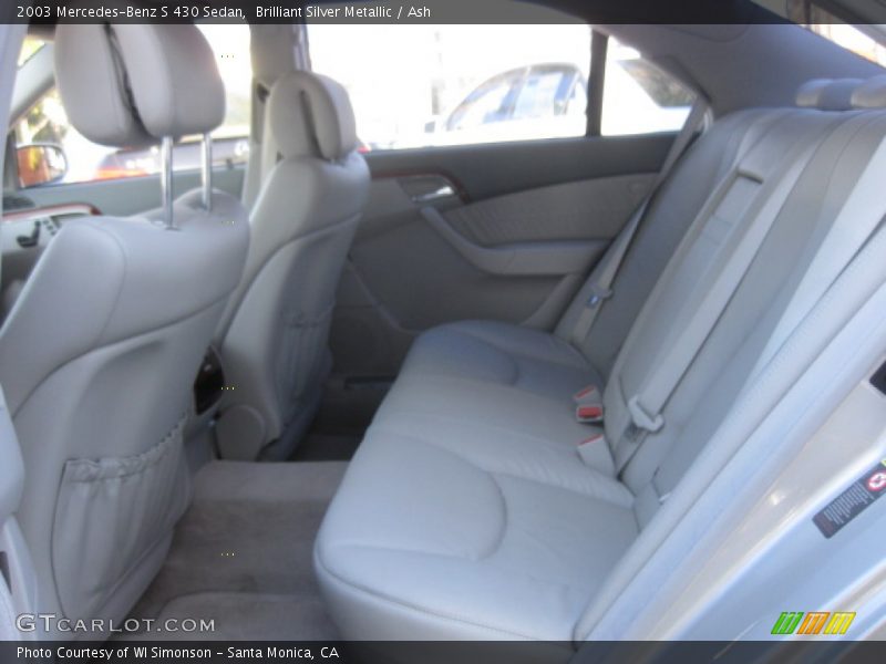 Brilliant Silver Metallic / Ash 2003 Mercedes-Benz S 430 Sedan