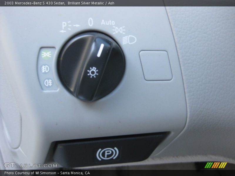 Brilliant Silver Metallic / Ash 2003 Mercedes-Benz S 430 Sedan