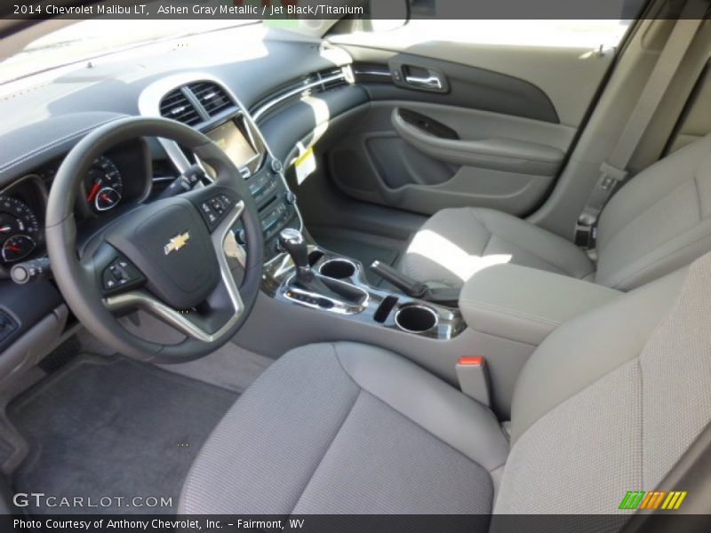 Ashen Gray Metallic / Jet Black/Titanium 2014 Chevrolet Malibu LT