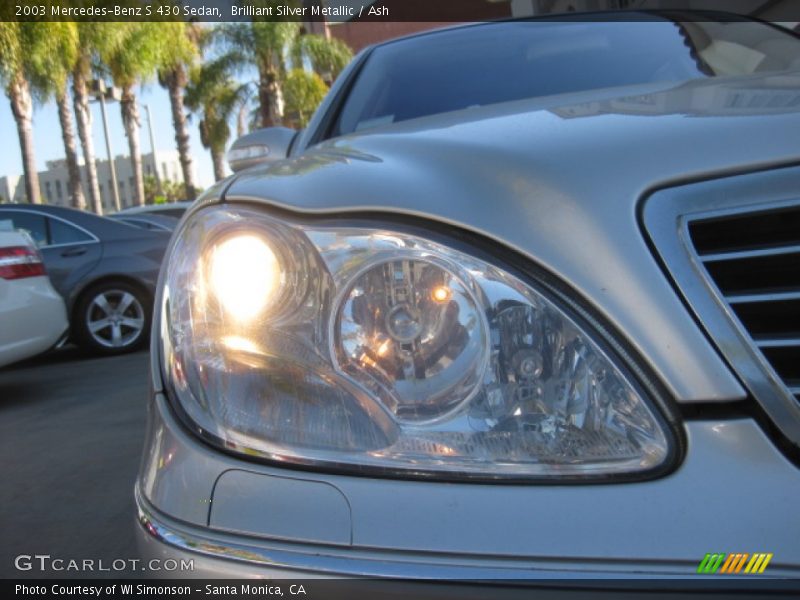 Brilliant Silver Metallic / Ash 2003 Mercedes-Benz S 430 Sedan