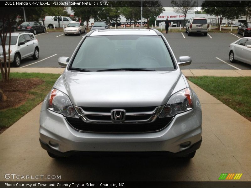 Alabaster Silver Metallic / Gray 2011 Honda CR-V EX-L