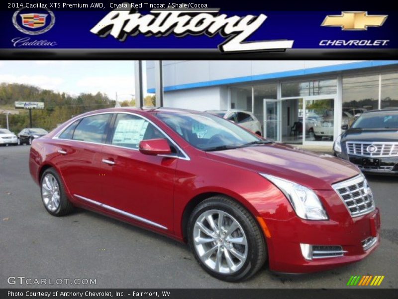 Crystal Red Tincoat / Shale/Cocoa 2014 Cadillac XTS Premium AWD