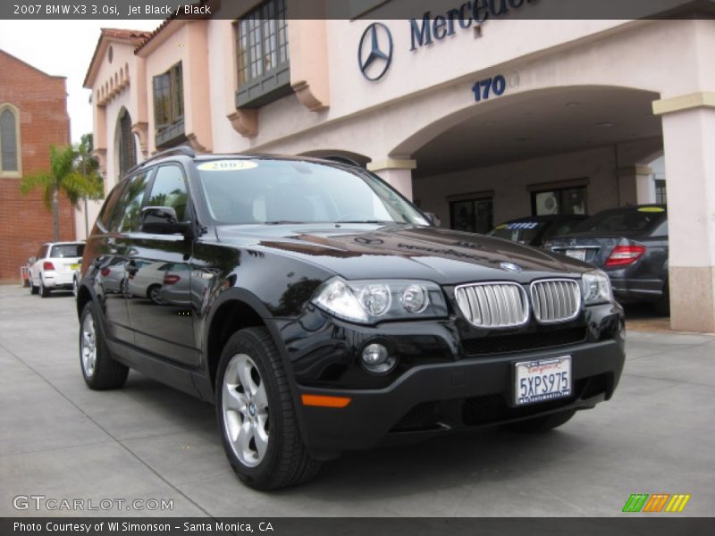 Jet Black / Black 2007 BMW X3 3.0si