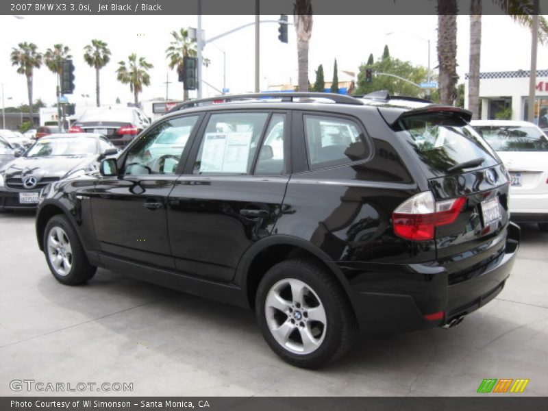 Jet Black / Black 2007 BMW X3 3.0si