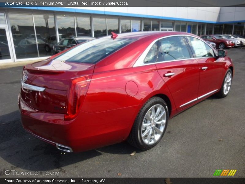 Crystal Red Tincoat / Shale/Cocoa 2014 Cadillac XTS Premium AWD