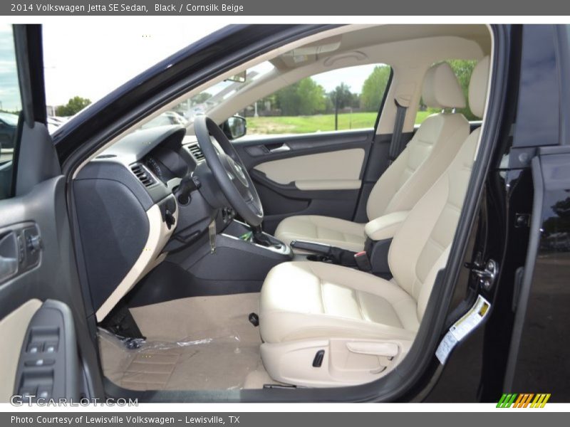Black / Cornsilk Beige 2014 Volkswagen Jetta SE Sedan