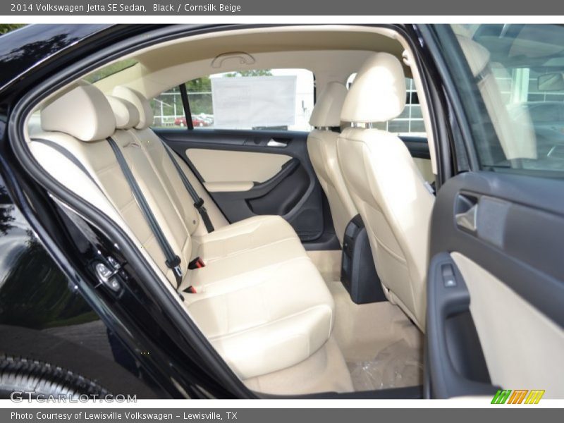 Black / Cornsilk Beige 2014 Volkswagen Jetta SE Sedan