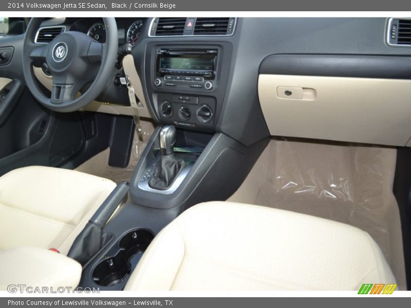 Black / Cornsilk Beige 2014 Volkswagen Jetta SE Sedan
