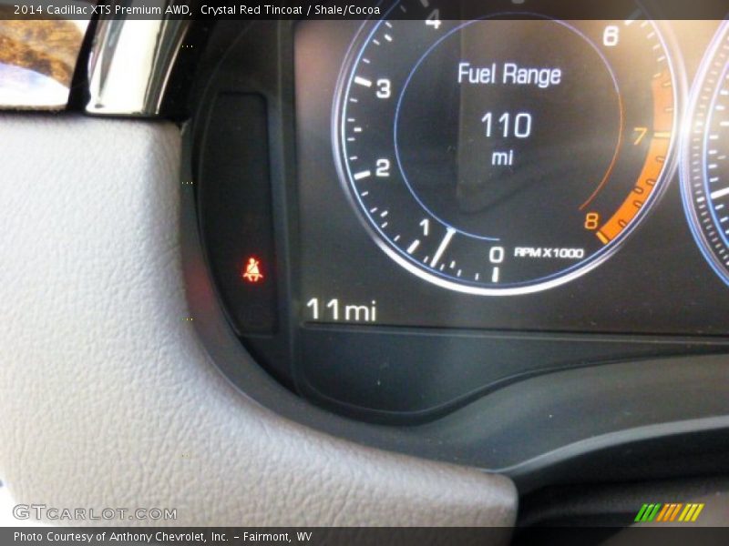 Crystal Red Tincoat / Shale/Cocoa 2014 Cadillac XTS Premium AWD