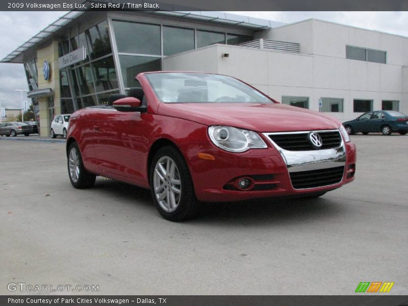 Salsa Red / Titan Black 2009 Volkswagen Eos Lux