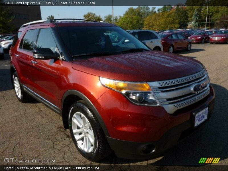 Sunset / Charcoal Black 2014 Ford Explorer XLT 4WD