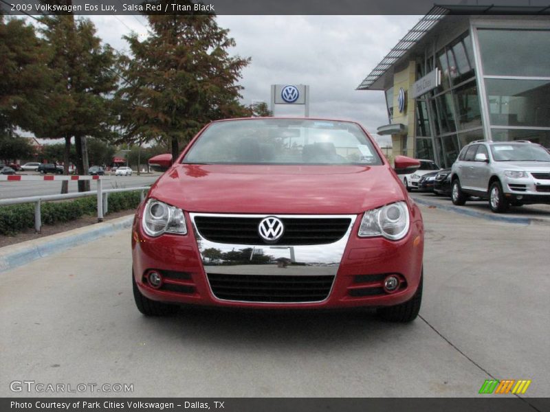 Salsa Red / Titan Black 2009 Volkswagen Eos Lux
