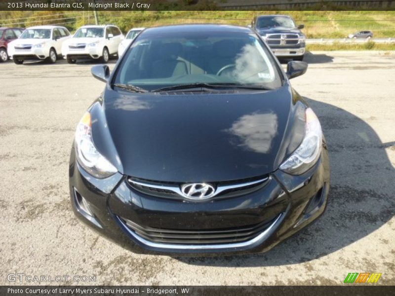 Midnight Black / Gray 2013 Hyundai Elantra GLS