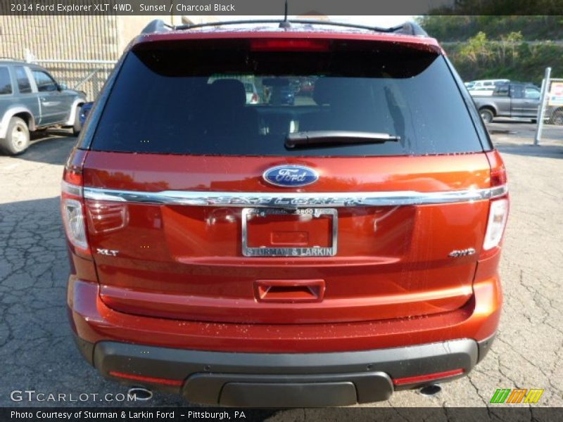 Sunset / Charcoal Black 2014 Ford Explorer XLT 4WD