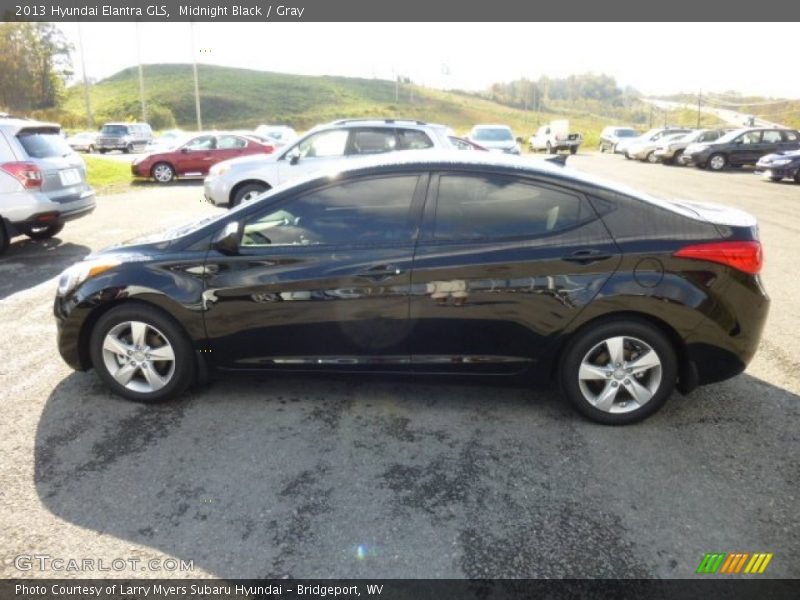 Midnight Black / Gray 2013 Hyundai Elantra GLS