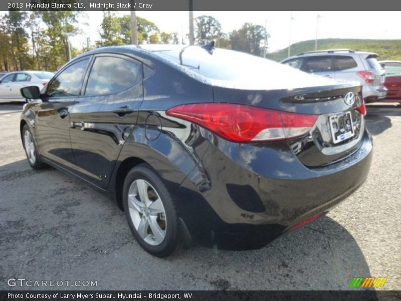 Midnight Black / Gray 2013 Hyundai Elantra GLS