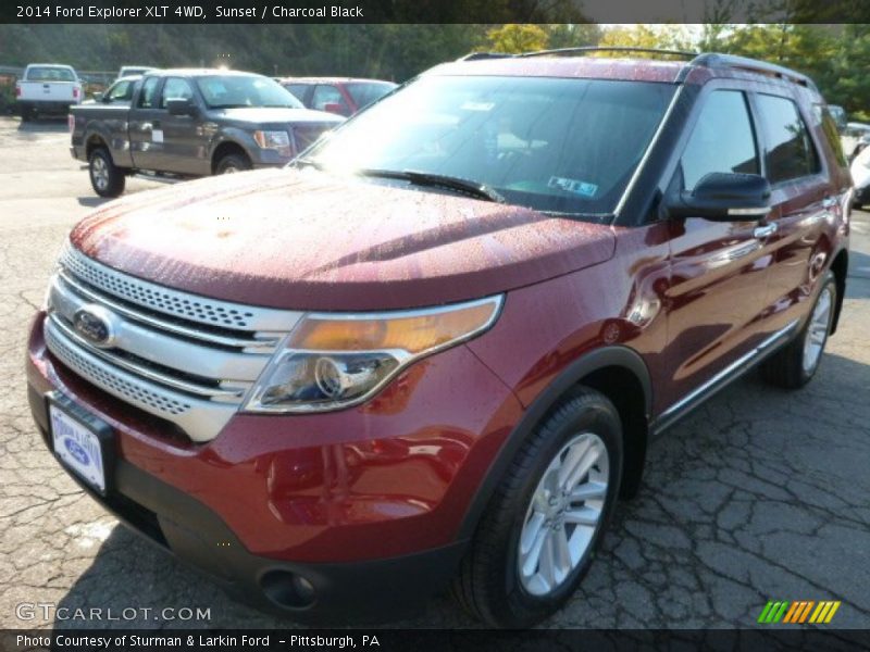 Sunset / Charcoal Black 2014 Ford Explorer XLT 4WD