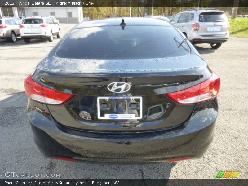 Midnight Black / Gray 2013 Hyundai Elantra GLS
