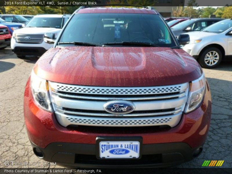 Sunset / Charcoal Black 2014 Ford Explorer XLT 4WD