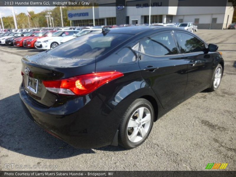 Midnight Black / Gray 2013 Hyundai Elantra GLS