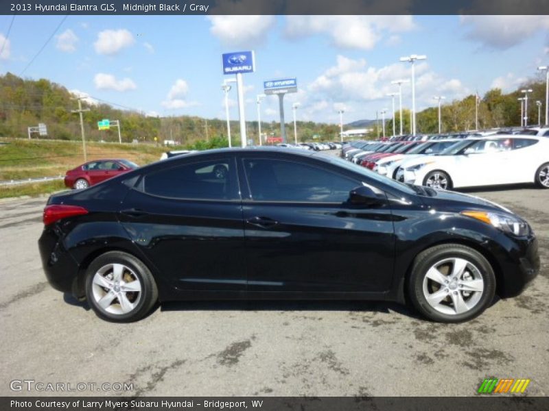 Midnight Black / Gray 2013 Hyundai Elantra GLS