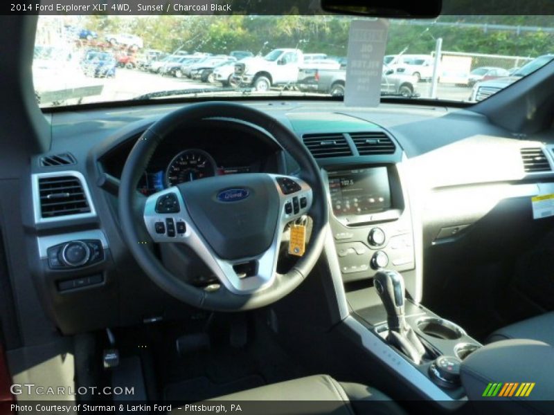 Sunset / Charcoal Black 2014 Ford Explorer XLT 4WD