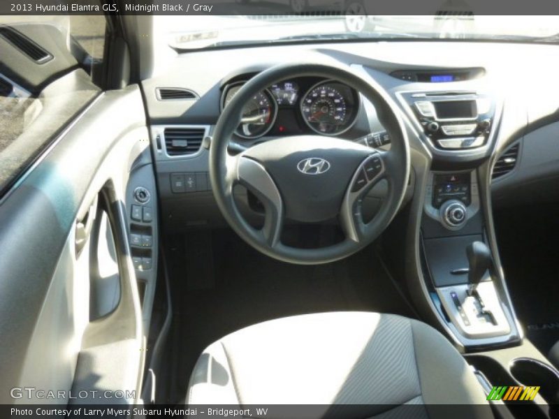 Midnight Black / Gray 2013 Hyundai Elantra GLS