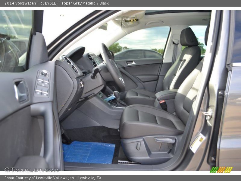 Pepper Gray Metallic / Black 2014 Volkswagen Tiguan SEL