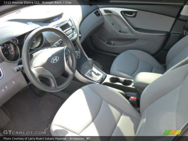Midnight Black / Gray 2013 Hyundai Elantra GLS