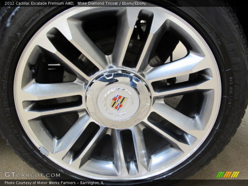 White Diamond Tricoat / Ebony/Ebony 2012 Cadillac Escalade Premium AWD