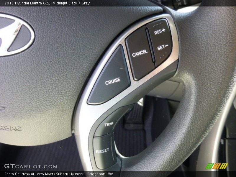 Midnight Black / Gray 2013 Hyundai Elantra GLS