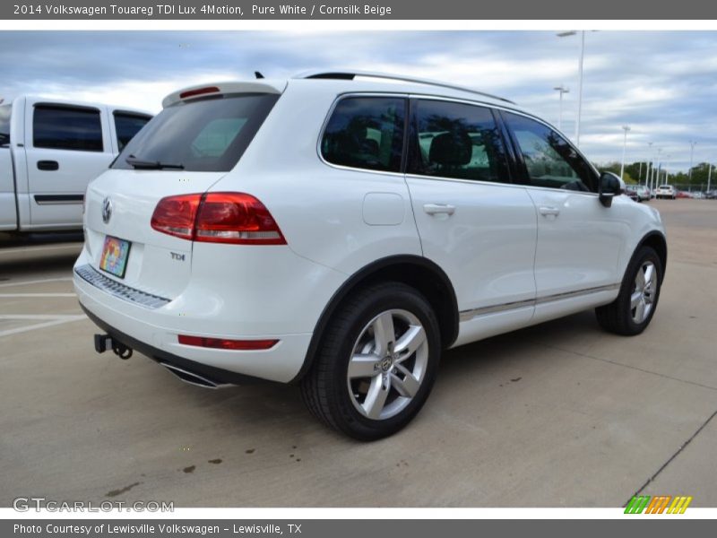 Pure White / Cornsilk Beige 2014 Volkswagen Touareg TDI Lux 4Motion