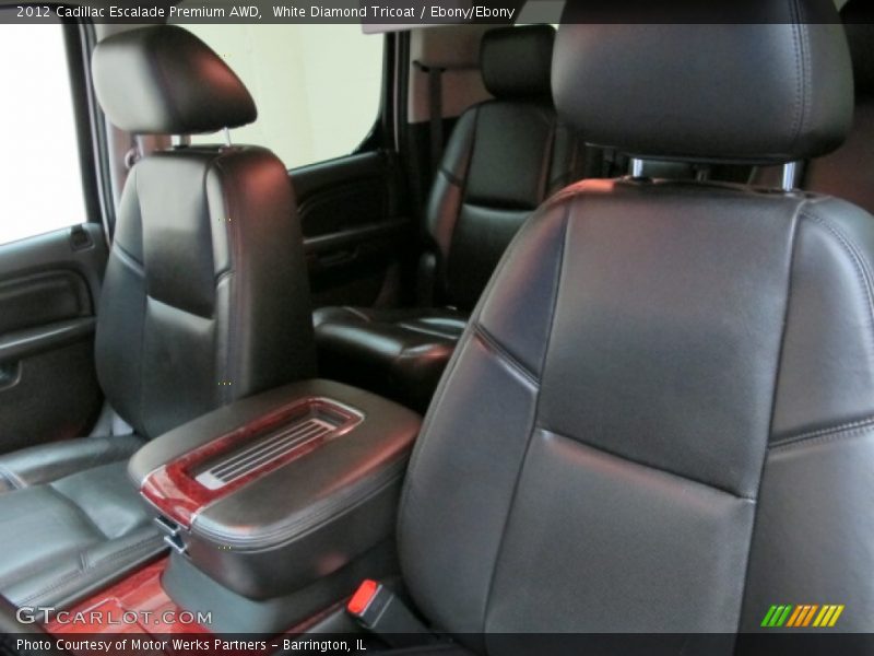 White Diamond Tricoat / Ebony/Ebony 2012 Cadillac Escalade Premium AWD