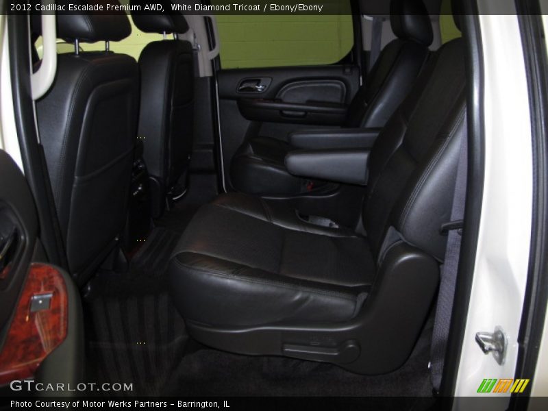 White Diamond Tricoat / Ebony/Ebony 2012 Cadillac Escalade Premium AWD