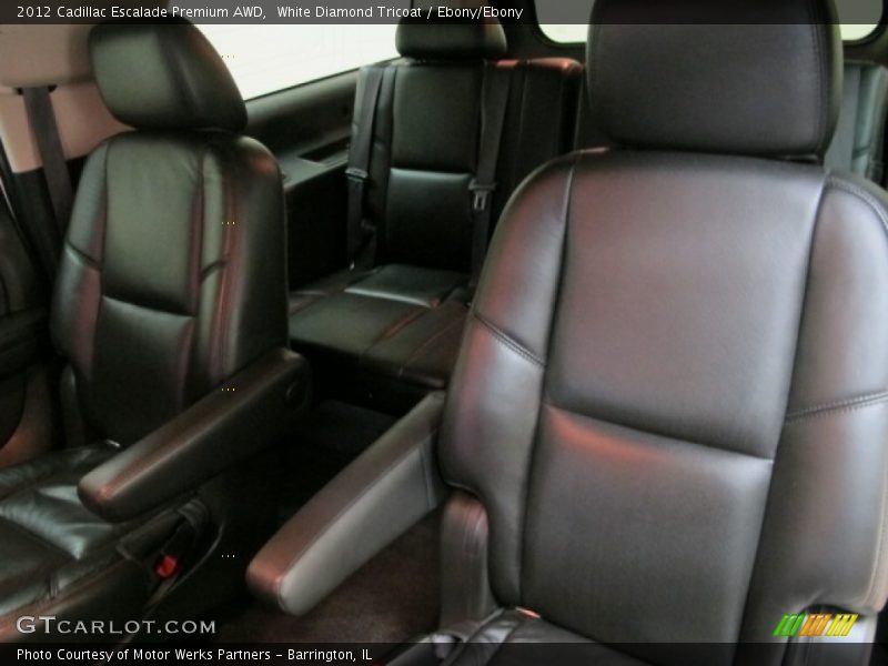 White Diamond Tricoat / Ebony/Ebony 2012 Cadillac Escalade Premium AWD